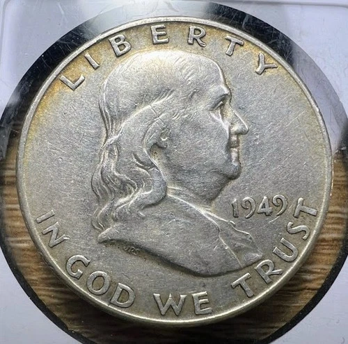 1949-S Franklin Half Dollar - Actual Coin Shown - Free Ship - 90% Silver INV#158