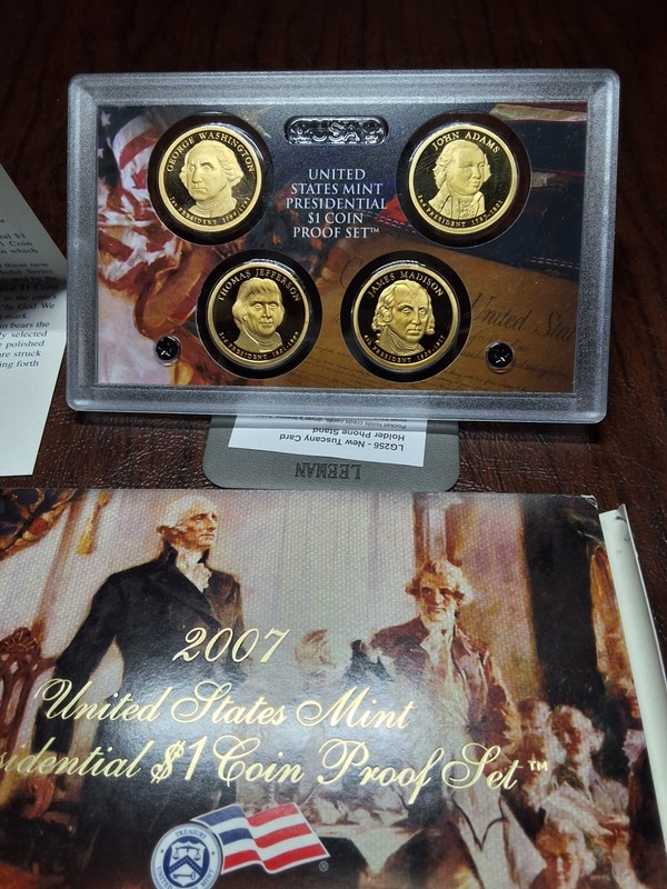 U.S. Mint 2007-S Presidential 1$Dollar Coin Proof Set with Box and COA