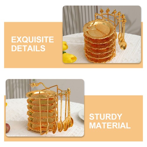 Kuchenform-Set Untersetzer Aus Goldfolie Servierschalen Für Unterhaltung - Bild 10 von 12