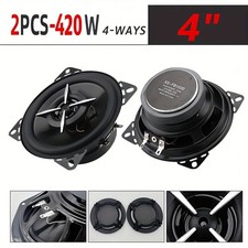 2/4PCS 4 Inch 420W 4-Way Car Door HiFi Coaxial Speakers - Full-Frequency Hight Q