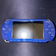 Sony PSP-1001 Handheld Game System IPS Screen Blue