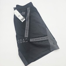 Adidas Men's Large Axis Woven AOP Black Shorts FQ6087 9" Inseam 3 Stripes NWT