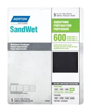 Norton 7660748058 600-Grit Aluminum Oxide Ultra Fine Sandpaper 11 L x 9 W in.