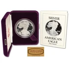 1989-S American Silver Proof Eagle $1, 1 oz .999 Silver, BOX & COA -#C89