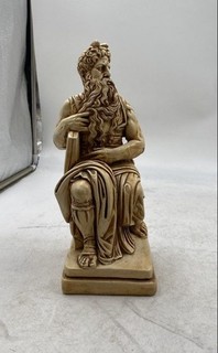 Gold Michelangelo Moses Home Decorative Collectible Mid Century Statue