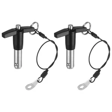 2Pcs T Handle Lock Pins, 12mm x 20mm Stainless Steel Button Quick Release Pin