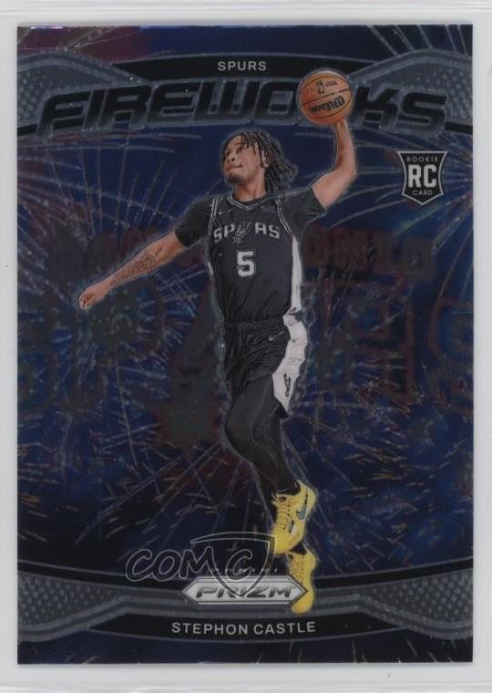 2024-25 Panini Prizm Fireworks Stephon Castle #13 1jy5