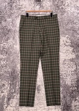 Todd Snyder Pants 33 x 32 Mens Green Check Virgin Wool Slim Trouser