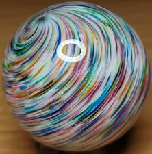 1.68" BEAUTIFUL ONIONSKIN W/SILVER MICA-CONTEMPORARY ART MARBLES MINT