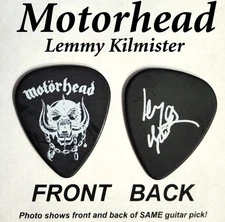 Motorhead Classic Rock Lemmy Kilmister novelty signature guitar pick (Q-L5)