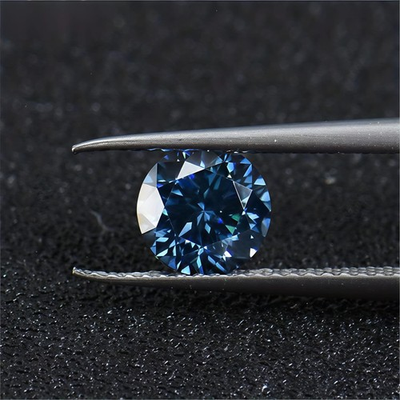 #ad 1 Ct Round Cut Facncy Blue Color VVS1 Diamond Premium Quality gemstone 6.75 mm $25.20