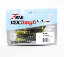Zman Soft Lure Goat 3.75 Inch 4/Pack Hot Snakes (4356)