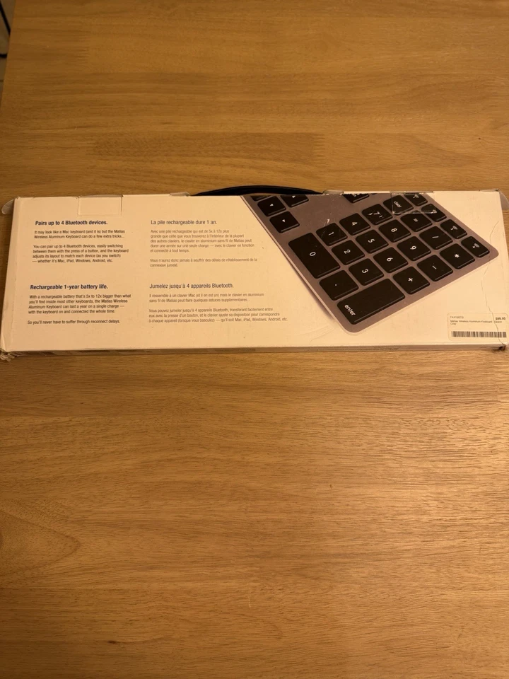 Matias Wireless Aluminum Keyboard Without Charge Cord - Image 2 of 4