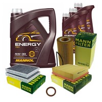 Mann Inspektionspaket Filterset 8L Mannol Energy 5W-30 FüR BMW E39 540I 535I