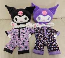 Build a Bear Sanrio Black and Purple Kuromi Set with Outfits BNWT