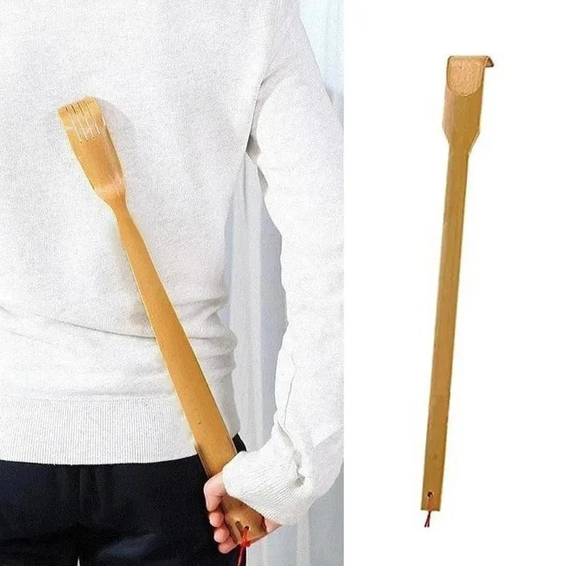 Natural Bamboo Back Scratcher Long Reach Pick Itch Relief Tool Portable US