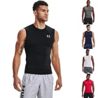 Under Armour HeatGear Armour Compression SL Mens Shirt Sleeveless Sports Shirt