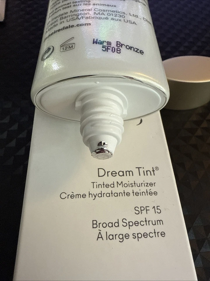 Jane Iredale Dream Tint Tinted Moisturizer SPF 15 - WARM BRONZE - 1.7oz - SEALED - Image 2 of 3