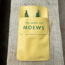 Vintage MOEWS Farm Pocket Protector ReadyRiter Pen John Deere Advertising Set