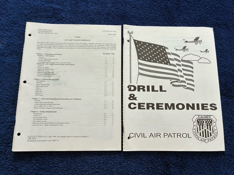 Civil Air Patrol Manuals 50-16 And Drill & Ceremonies