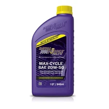 Royal Purple 01316 Max Cycle 20W-50 1-Qt Synthetic High Stress Engine Oil Bottle