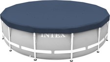 Intex Pool Deluxe Abdeckplane rund &Oslash; 457cm &Uuml;berhang 20cm 28083