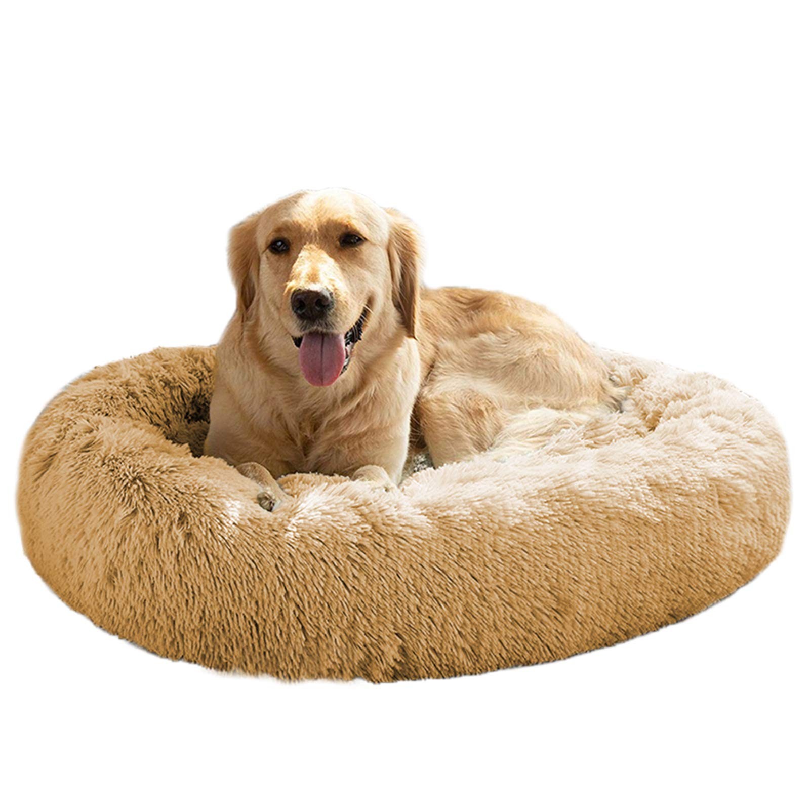 MFOX Calming Dog Bed for Medium Large Dogs | S M L XL | Anxiety Relief Pet Bed