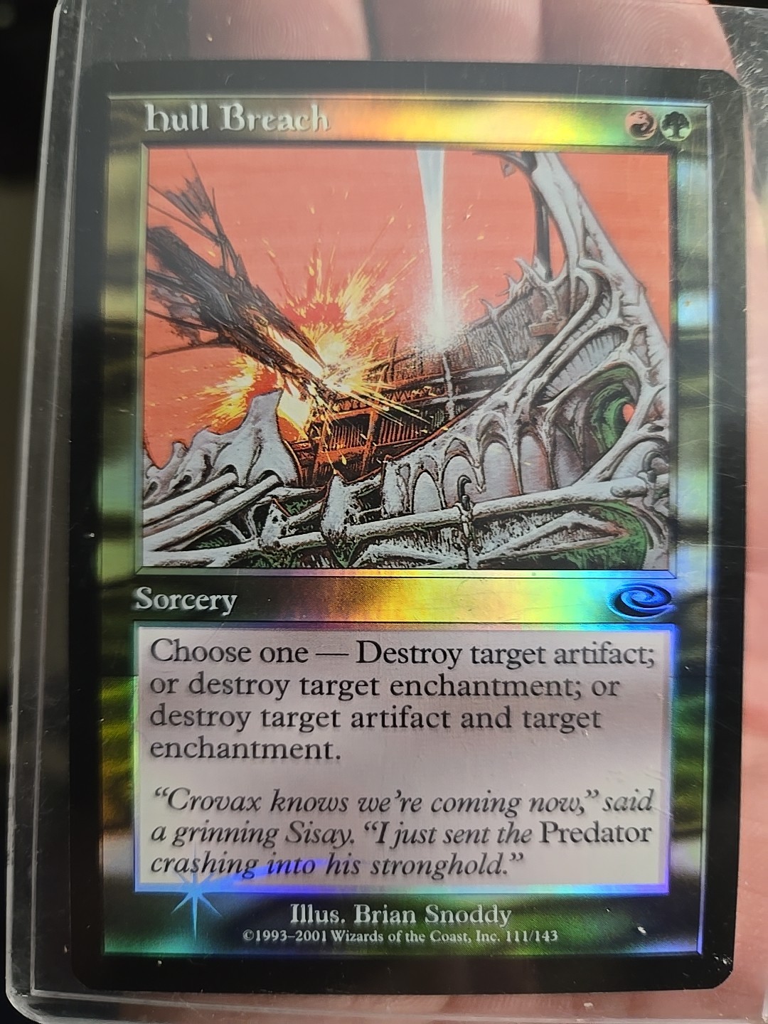 Hull Breach - Foil NM, English MTG Planeshift