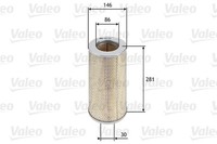 Valeo Luftfilter 585680 Filtereinsatz FüR Taxi Hiace Toyota Hilux Metrocab 4 Bus