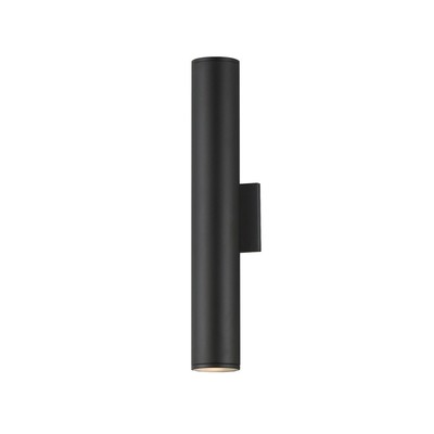 Maxim Lighting Caldera 2 Light 20'' Outdoor Wall Mount, Black - 86225BK
