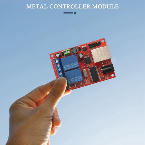 LAN Ethernet 2-way Relay Board Delay /UDP Controller Module WEB server A3S1 - Picture 2 of 9