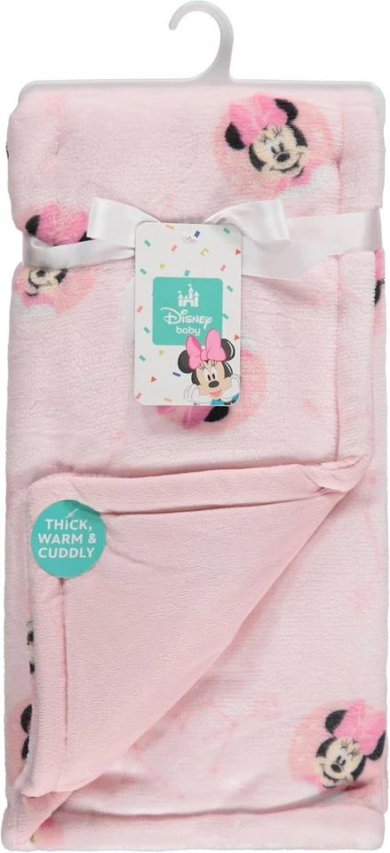 Maus, Minnie Mouse, Winnie The Pooh, Lilo und Stitch 2-lagige Babydecke – - Bild 3 von 4