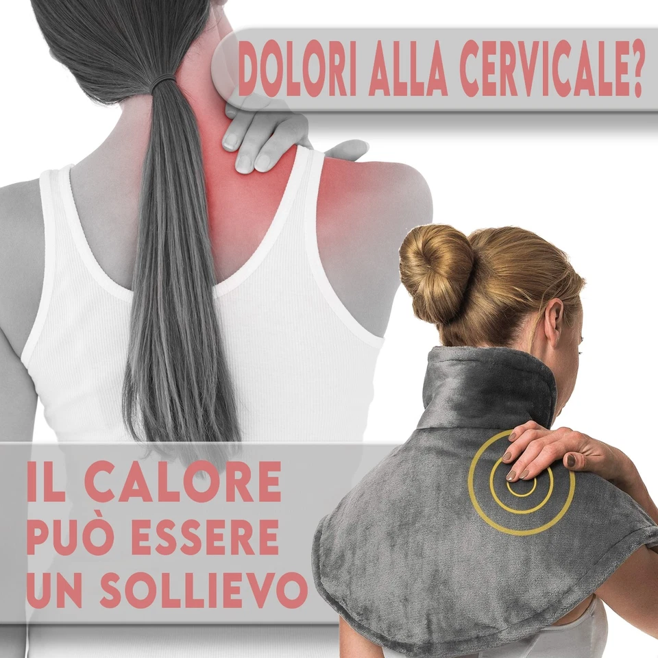 Termoforo per Cervicale + livelli di temperatura terapia caldo, scaldacollo 100w - Immagine 2 di 4