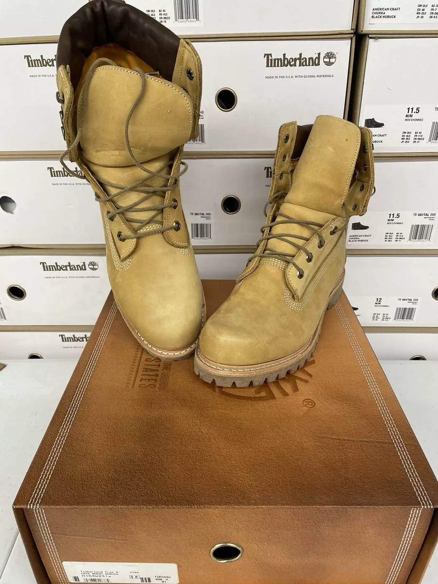 Cabaña Previsión clima Timberland Men American Craft 8&#039; Wheat Nubuck Boot Size 7.5,13, Made  in USA | eBay