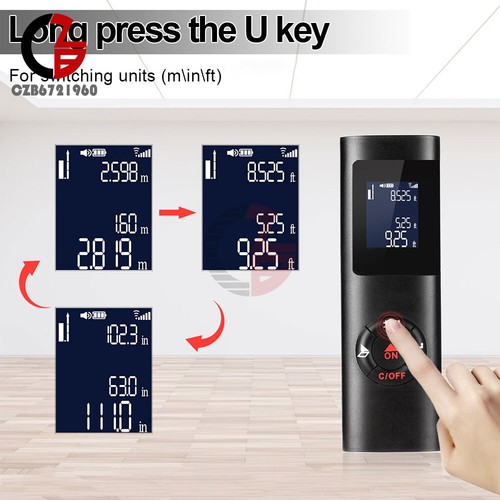 40M 60M Digital LCD Laser Distance Meter Rangefinder Measure Range Finder Tool - Picture 5 of 26