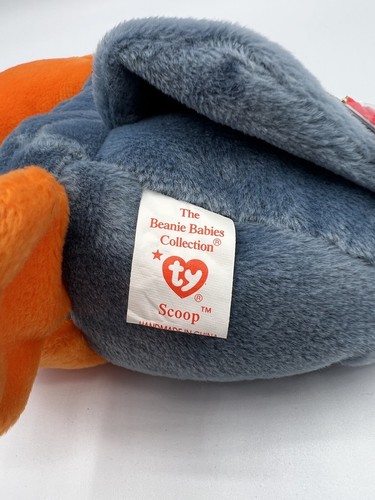 Vintage 1996 TY Beanie Baby - SCOOP Pelican 5.5” MWMT - Picture 5 of 10