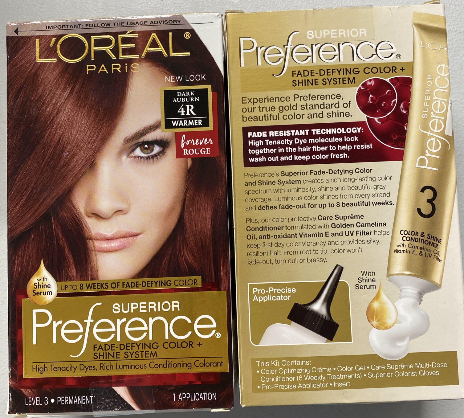 2 Loreal Superior Preference Permanent Hair Color #4R DARK AUBURN Forever Rouge 71249253052 | eBay 2 Loreal Superior Preference Permanent Hair Color #4R DARK AUBURN Forever Rouge 71249253052 | eBay