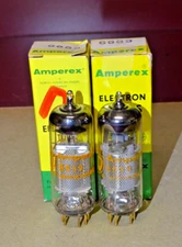 Pair, Amperex Type 6689 Radio/Audio Tubes, NOS, Good