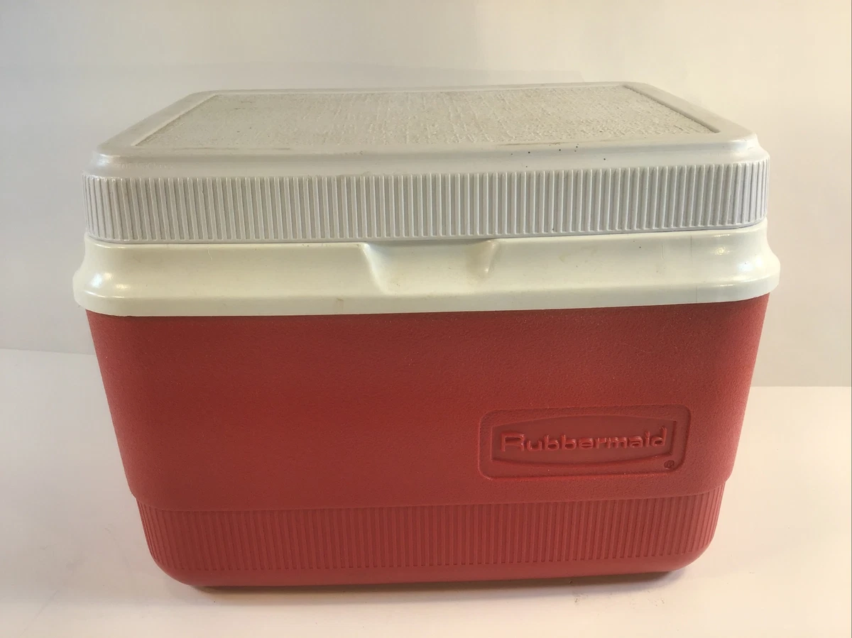 Rubbermaid Personal Lunch Box 1907/1927 Cooler Picnic Ice Chest Red NICE