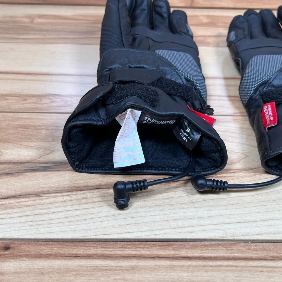 Guantes de moto Gerbing 12V Vanguard cuero térmico medianos MUY BUENOS G12VGLC Foto 3 de 4
