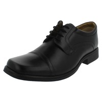 Sale Clarks 'handle Cap' Black Lace Up Leather Textile Casual Shoes Fit Sale Clarks 'handle Cap' Black Lace Up Leather Textile Casual Shoes Fit