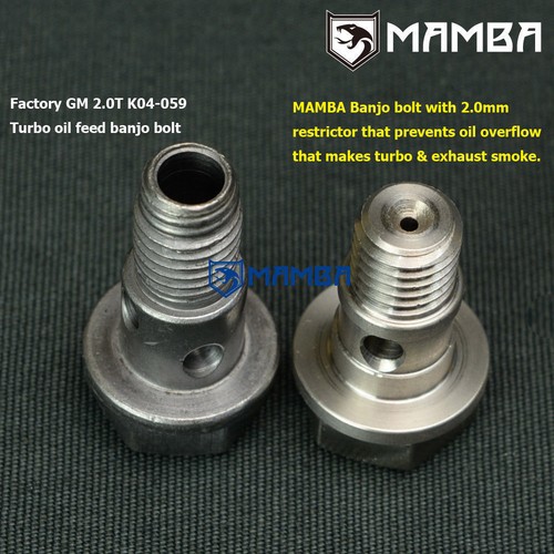 Turbo Oil Feed Bolt 12618667 GM 2.0T L850 Cobalt HHR Sky Prevent Exhaust Smoke - Picture 2 of 2
