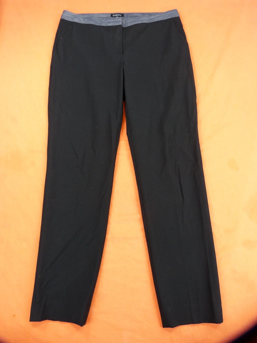 Caroll Pantalon Femme Taille 42 Fr Noir Straight eBay