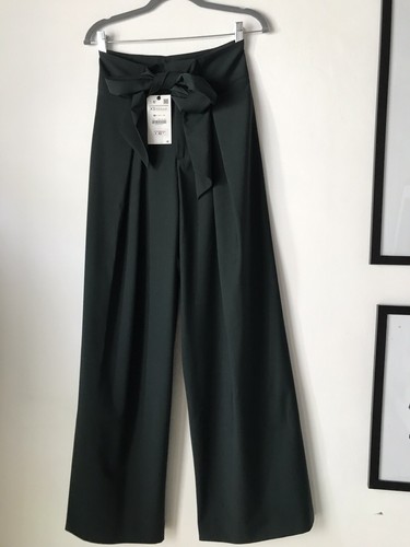 Pantalon Zara Ancho Lazo Cintura | eBay