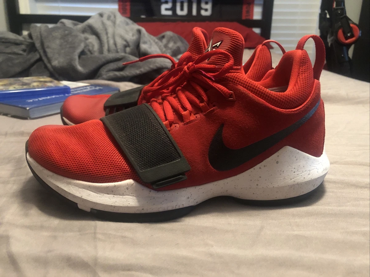 Size 7.5 Nike PG 1 University Red