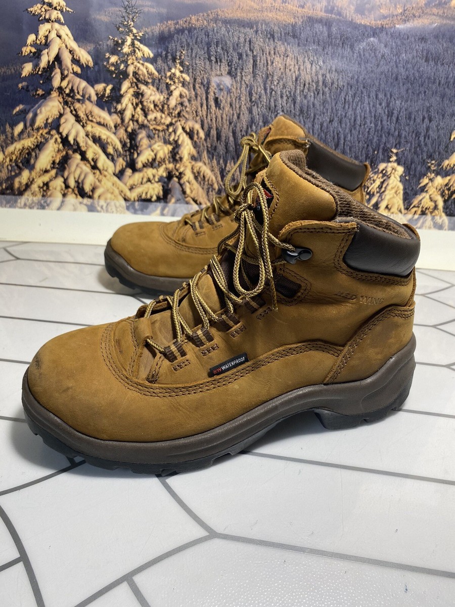 【High & Low】 Red Wing Shoes NO. 2327 Steel SAFETY TOE Boots Women's Size 8.5 D