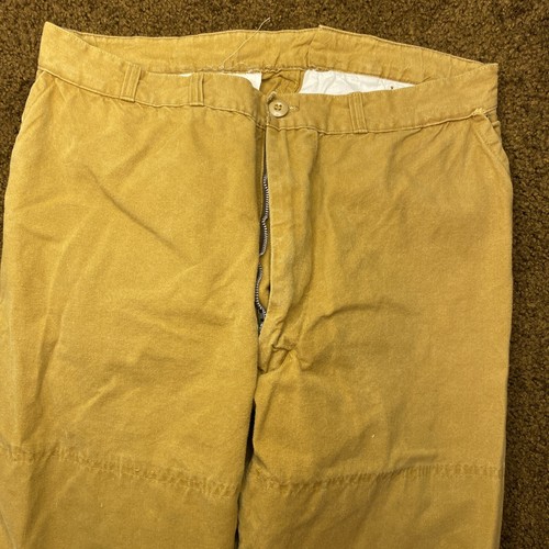 Vintage Herters Hudson Bay Field Pants Canvas Lined Mens 36x28 Hunting Tan USA - Picture 8 of 19