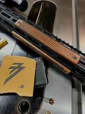 Wood M-lok Keymod Rail Cover, LINES Texture - WALNUT, Made In USA 1 Panel