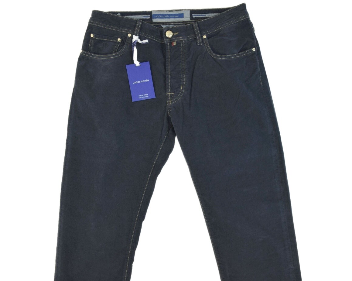 Jacob Cohen Pantaloni Style 688 blu in cotone stretch|J688COMF08554V5101866
