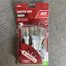ACE 3-Pack Short 8" Adapter Extension Cords to Extend Outlet Strips